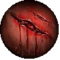 Bleed I support gem icon for Path of Exile 2