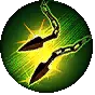 Chain II support gem icon for Path of Exile 2