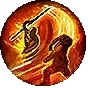 Eternal Flame I support gem icon for Path of Exile 2