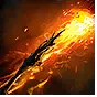 Firebolt gem icon for Path of Exile 2
