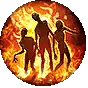 Infernal Legion I support gem icon for Path of Exile 2