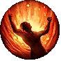 Rageforged I support gem icon for Path of Exile 2